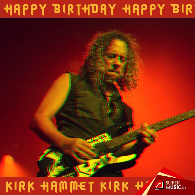  1962: Gitaris andalan Kirk Hammett hari ini berusia 55 tahun. Happy Birthday Kirk Hammet! 