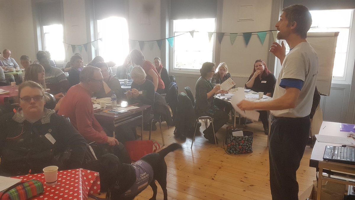 psblenard's tweet photo. Larch from @NetwrkWellbeing kicking off the Devon community action day working alongside @edencommunities #communityactionnow https://t.co/xTTKo1O5o7