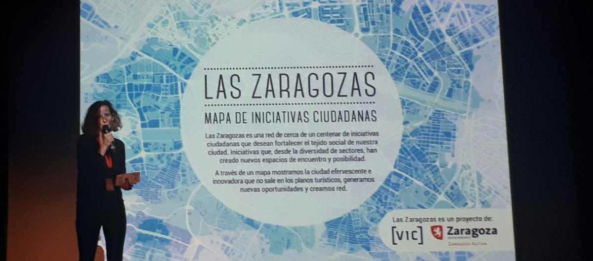 DuneSolanot's tweet photo. #ThinkZacFest @pbalet presenta #LasZaragozas Mapeo de iniciativas ciudadanas en la ciudad. De #Zaragoza al mundo https://t.co/4md6IJ7BUS