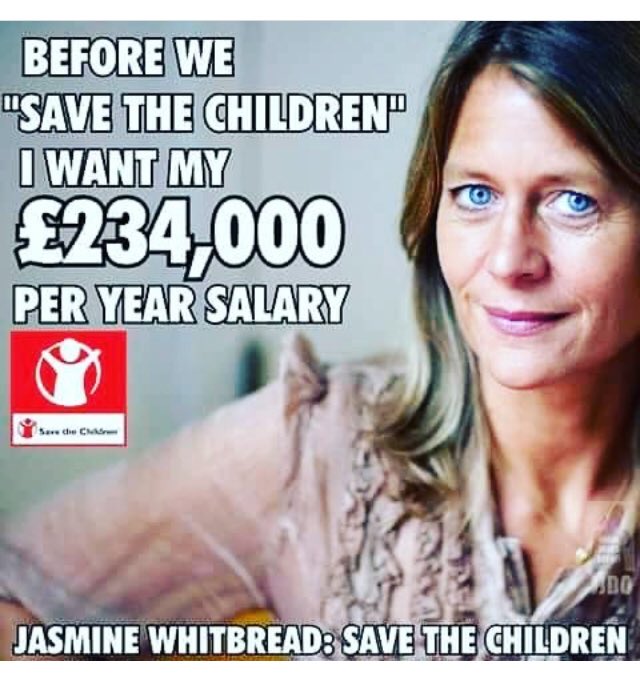 philwithy69's tweet photo. #childrenineed2017 #jasminewhitbread of #SaveTheChildren is obviously not in need on £234,000 PER YEAR!! Disgusting and disgraceful 😡😡 https://t.co/6jAnNz7yvB