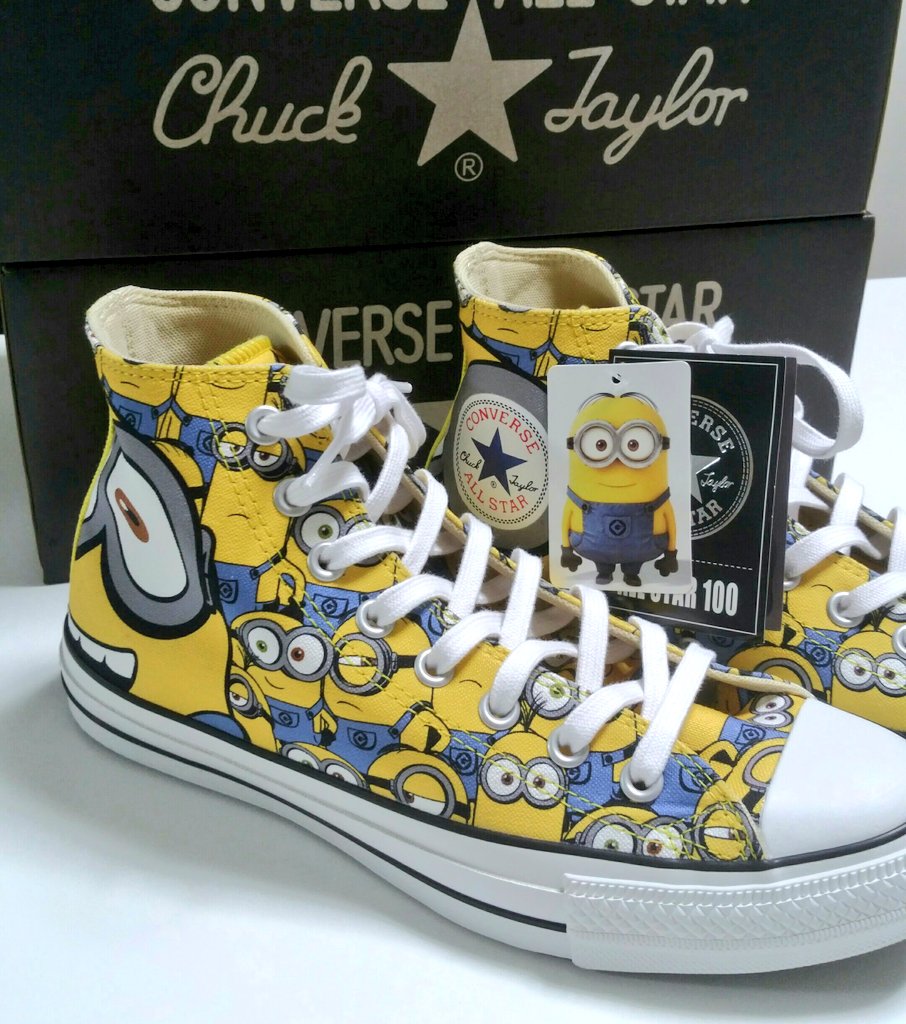 ミニオンおじさん Twitterren Converseのミニオンコラボスニーカーが届きました プーマコラボと違って在庫がありそうだったので飾る用と履く用の二足を購入 ミニオン ミニオンおじさん Twitterren Converseのミニオンコラボスニーカーが届きました プーマコラボと違って在庫がありそうだったので飾る用と履く用の二足を購入 ミニオン