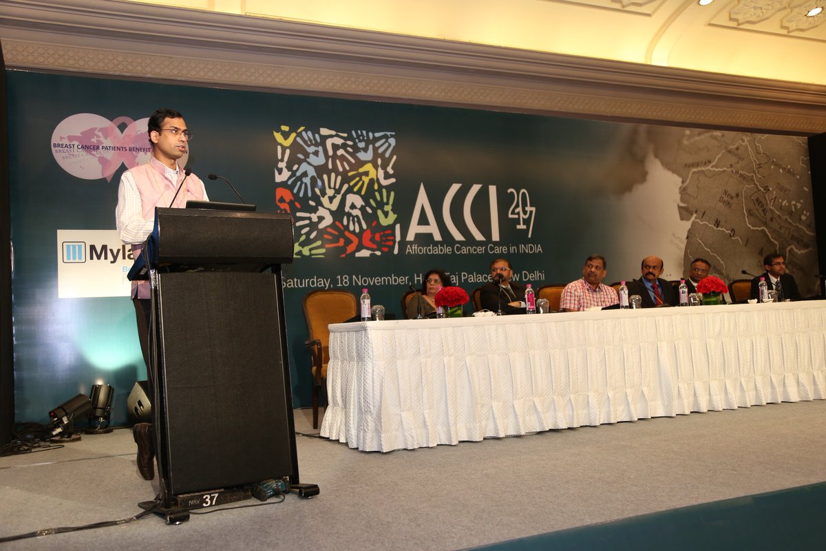 BCPBF_Cancer's tweet photo. #ACCI_2017 DR JITENDAR K SHARMA, Advisor (Health), Govt. of Andhra Pradesh & MD & CEO - AMTZ, presented Challenges & Opportunities in research for affordable cancer care in India.
#affordablecancercare https://t.co/hJINHt5djb