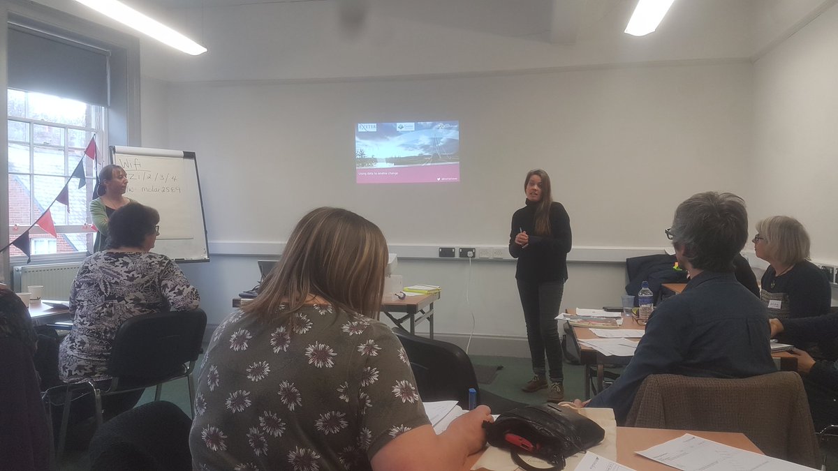 psblenard's tweet photo. Kerry from @ExeCityFutures  telling us how data can enable change where you are! @edencommunities @NetwrkWellbeing #communityactionnow #dataforchange https://t.co/bIaLdfetyY