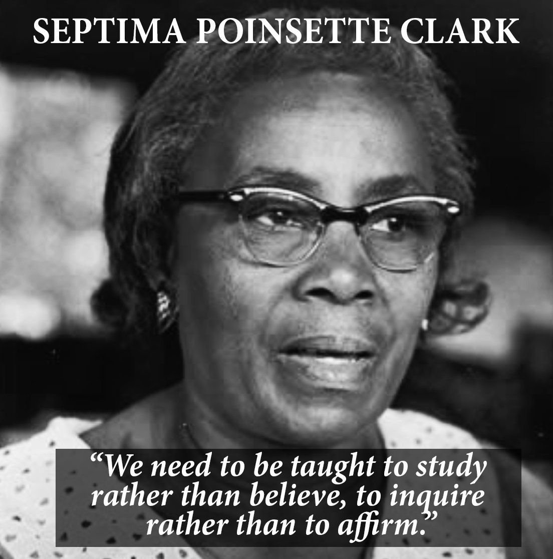 Image result for Septima Poinsette Clark grandmother of civil rights organisations