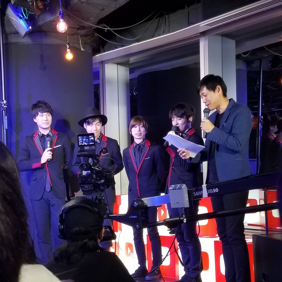 shigewo_som's tweet photo. 髭ダンと琢己さん。琢己さんお久しぶりです。
#YouTube
#jwave
#藤田琢己
#sonormusic https://t.co/WdaEoMq02Q