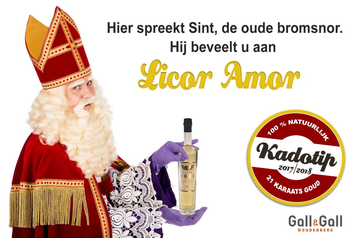 LicorAmorNL's tweet photo. Onze lieve #goedheiligman #sinterklaas gaat zo dadelijk aan wal. En hij neemt weer een nieuwe vracht Licor Amor uit Spanje mee. Dus haal hem straks nog in huis. #gallengall #woudenberg #webshop https://t.co/GigMjEGbQv