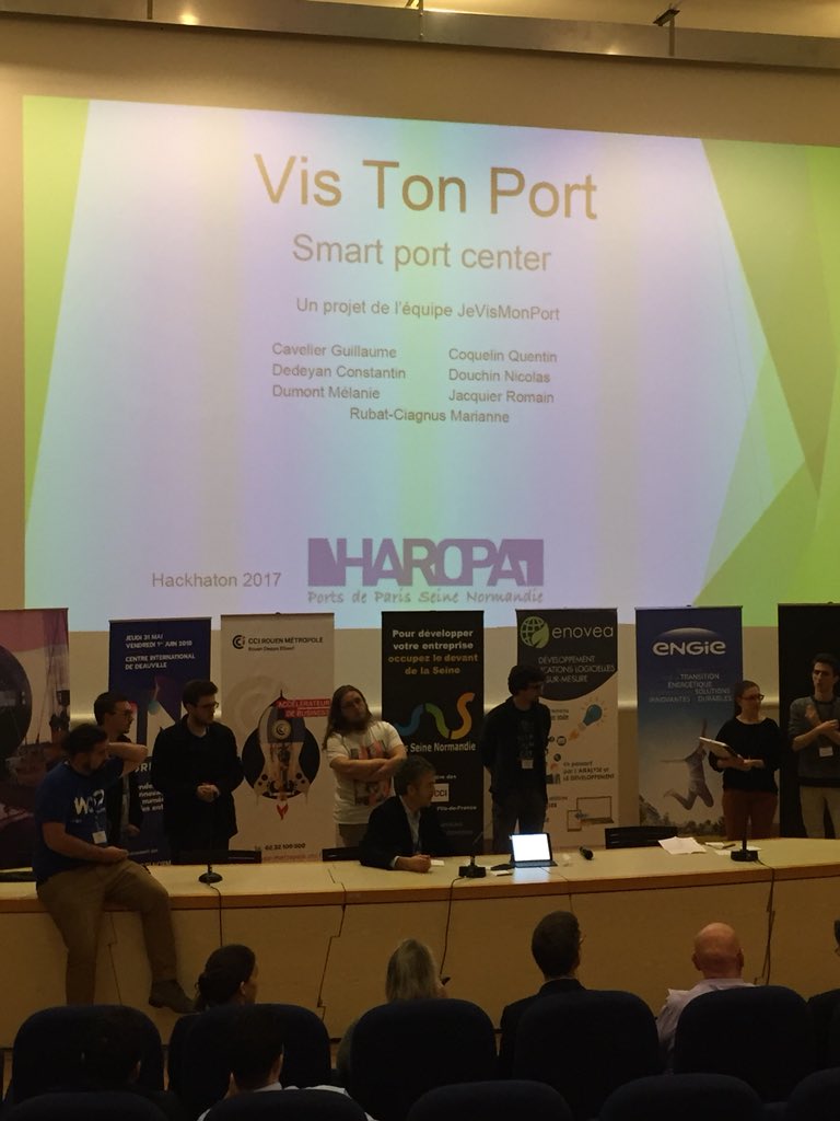 MaheutBenedicte's tweet photo. Pitch 5, « Vis ton port », ou comment susciter l’intérêt des riverains pour leur port #SPH2017 @Haropaports https://t.co/bOff2wbuxa