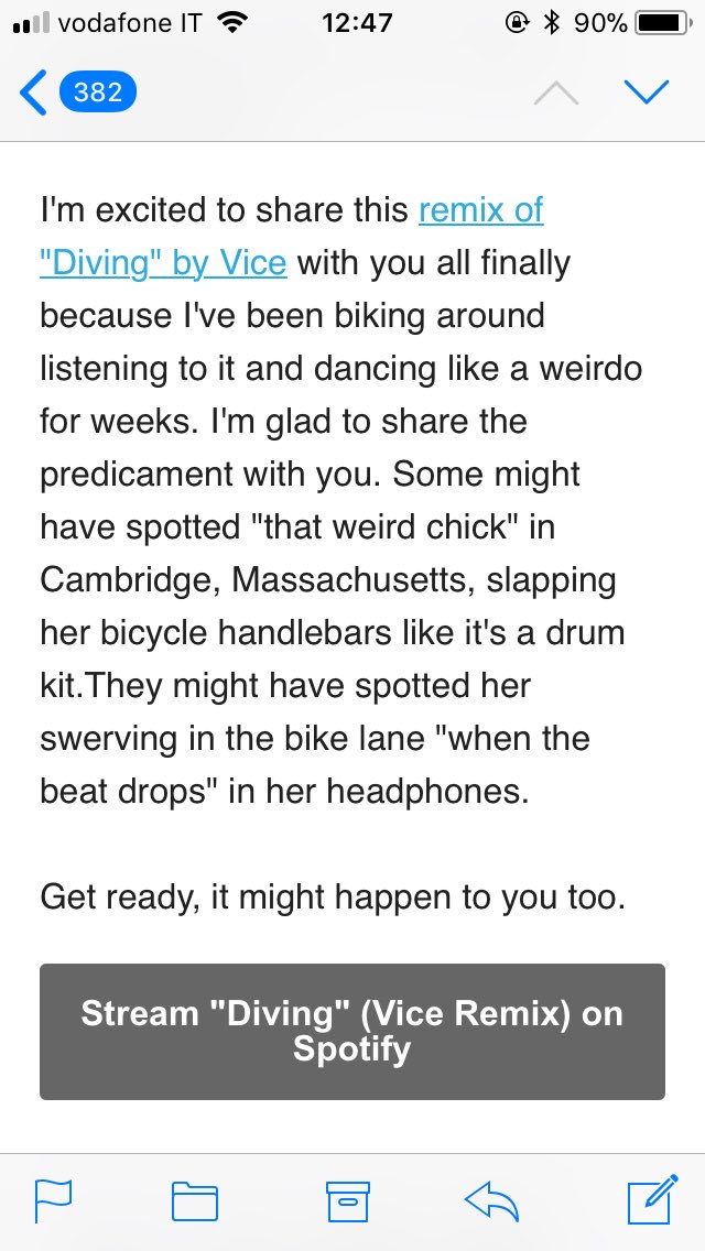 MendlerIT's tweet photo. New email about the #Diving remix ! (From Bridgit’s newsletter) https://t.co/PTqxKxCgUZ