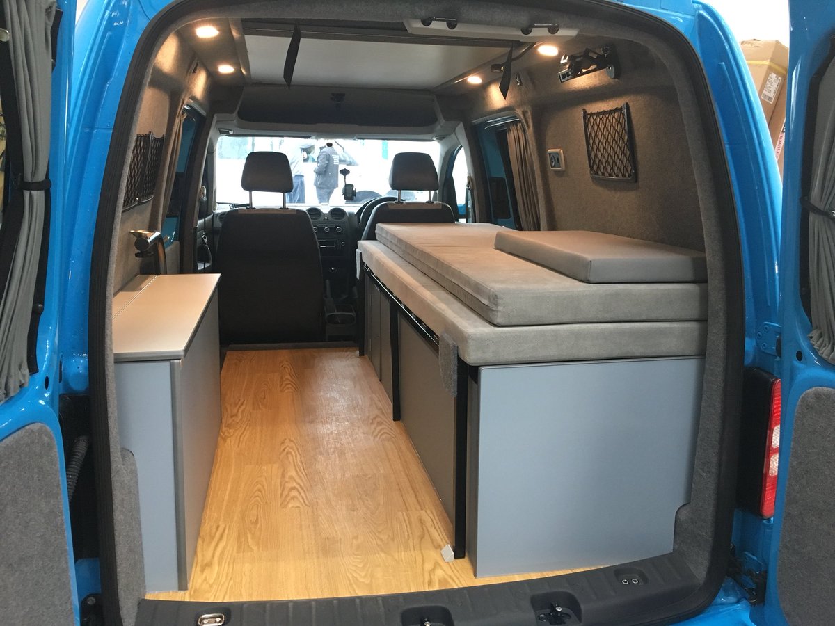bennett_charlee's tweet photo. So chuffed with my newly converted Caddy! @Revampavan have done an amazing job - so happy! #caddymaxi #revampavan https://t.co/GxvJVKfShz