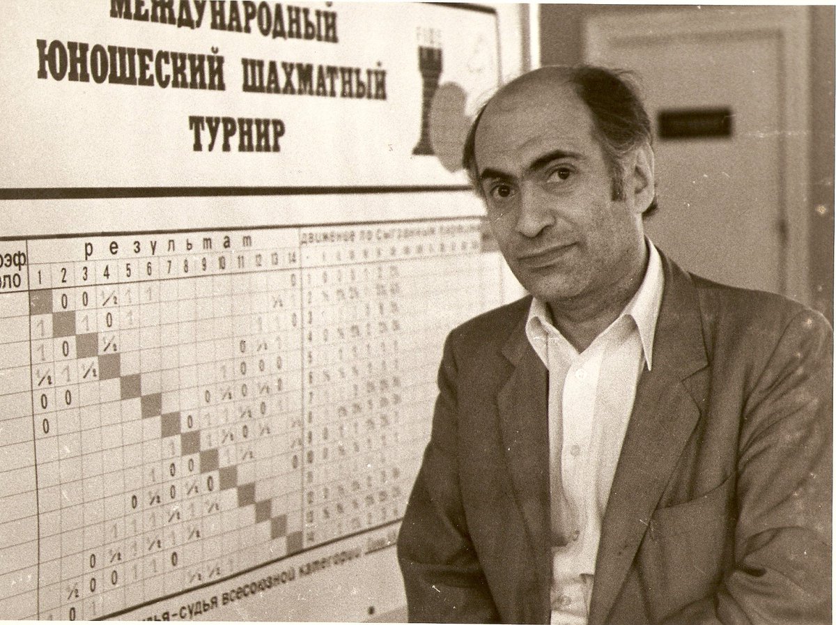 10. Mikhail Tal, guest of honour at the Junior International tournament hel...