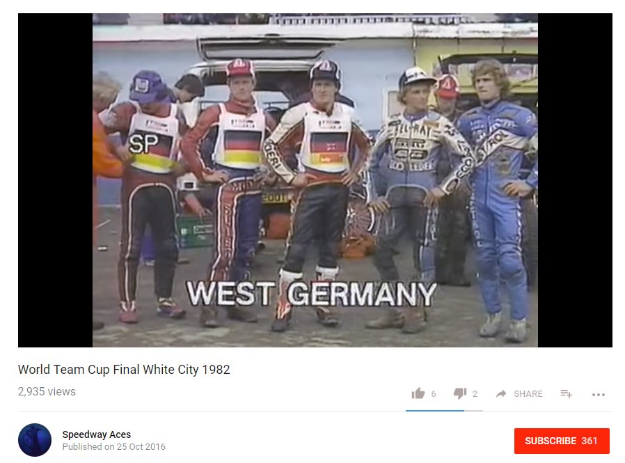 UprightSpeedway's tweet photo. I'm not too sure where the original tweet has gone but @MarchyPGAGolf was 1st to say World Team Cup Final, White City, 1982 #NonHD https://t.co/izeeBgzmDC