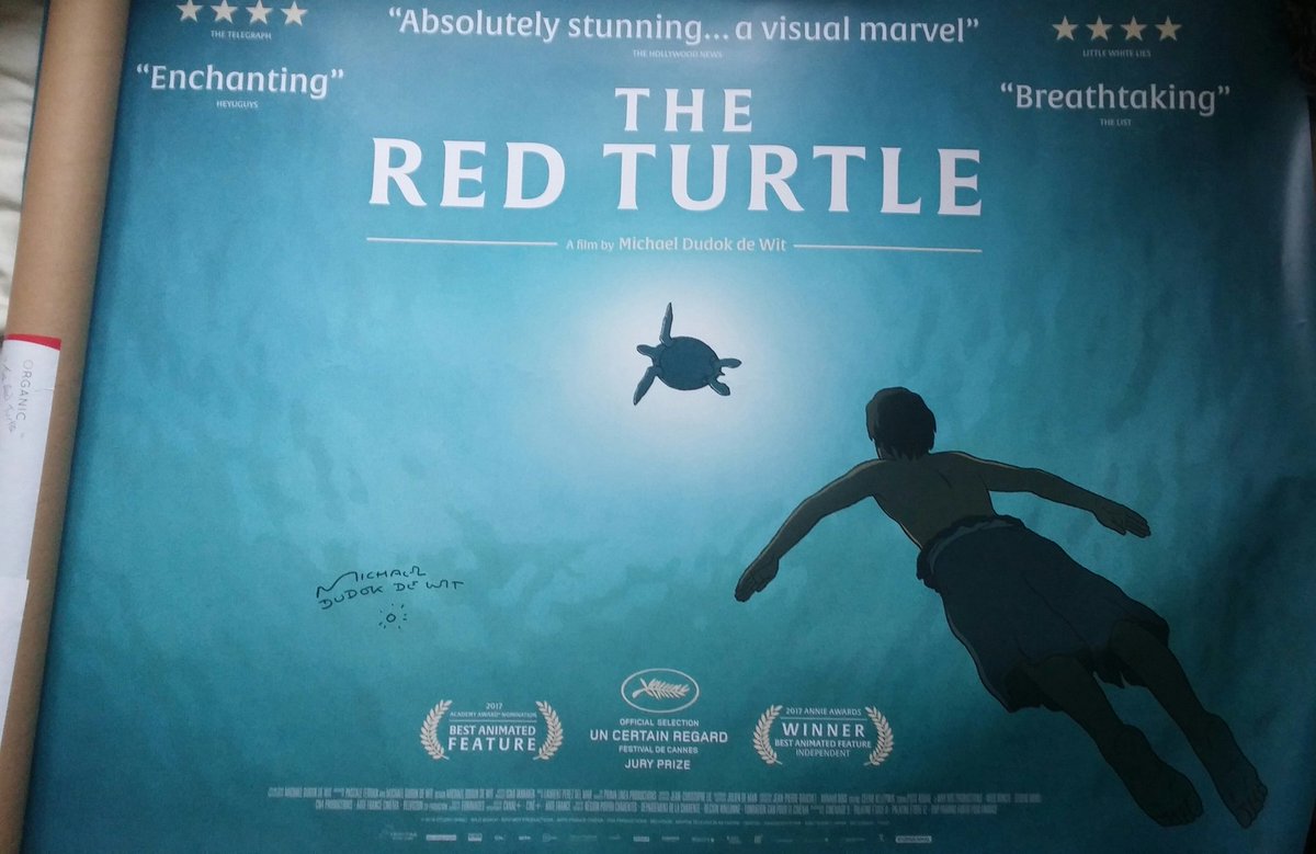 The_LizMarshall's tweet photo. @MumsnetFilm I've just had this absolutely amazing poster arrived. I wasn't expecting this. Thank you so much again! Absolutely gorgeous! 😍😍😍❤
#TheRedTurtle https://t.co/KQYTvJJUT3