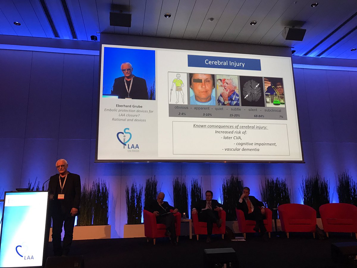 LCC_DrMalik's tweet photo. #CSILAA17 dr grube on preventing stroke in #LAAClosure. He is keen. I am not convinced. https://t.co/AEYERoksj2