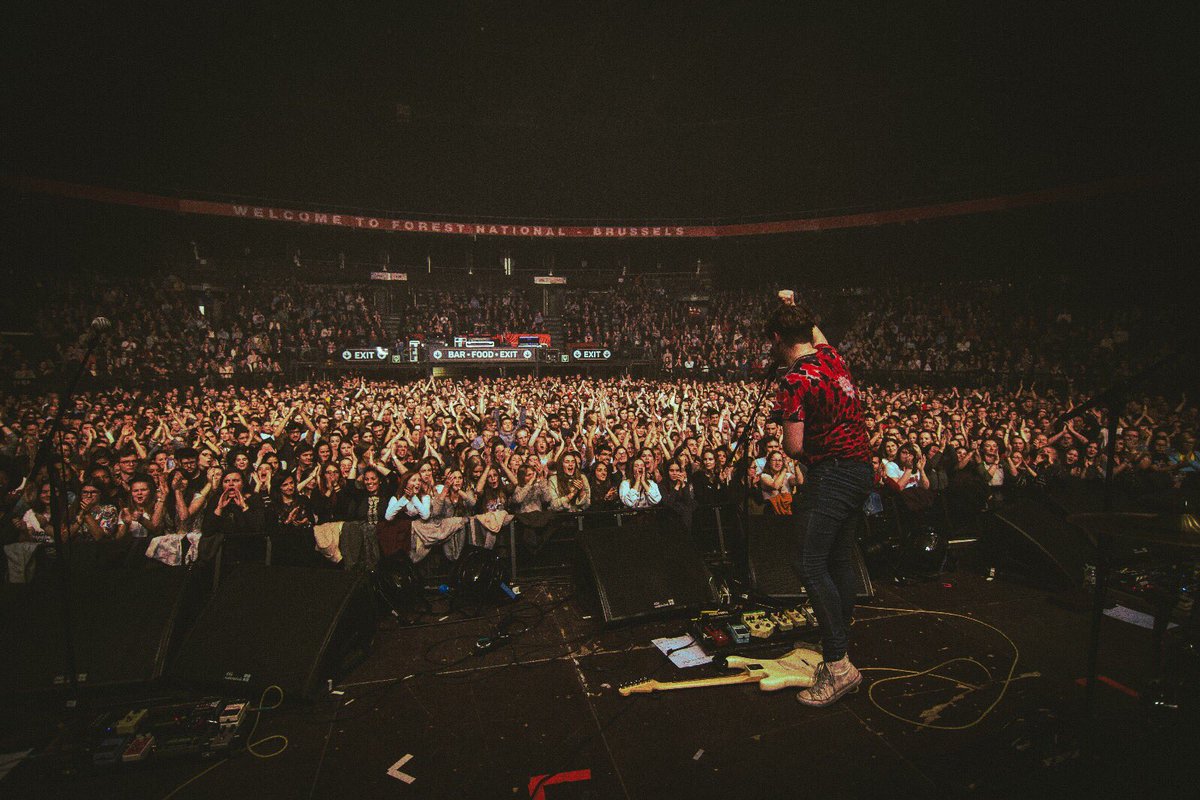 TheAcademic's tweet photo. So Brussels was fun! 😅 We can't wait to come back! 🇧🇪 We play Stockholm tonight with @thekooksmusic 🇸🇪 https://t.co/lkZKiFNiwr