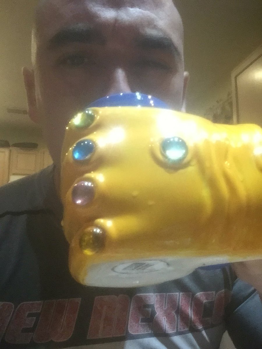 CoachPMA's tweet photo. The Infinity Gauntlet is out so you know what that means... it’s #GAMEDAY playoff edition! We invade the south in a classic rivalry renewed vs Artesia. For me it’s about Northern Nuevo Mexico pride! #ProtectTheX #NorthVsSouth #GodSentUs https://t.co/cgcqH1fSbC