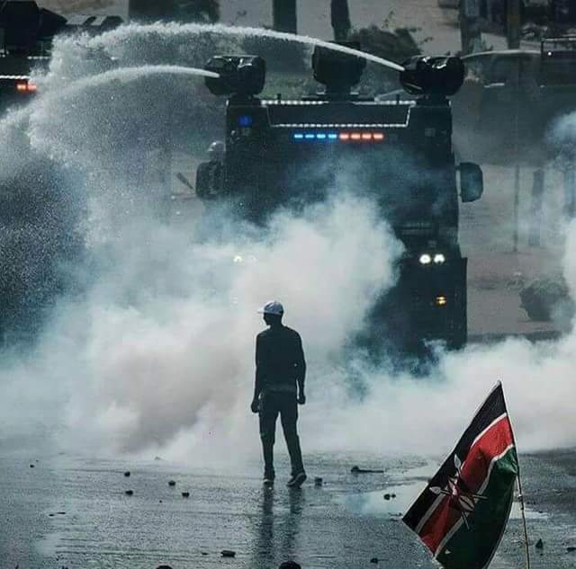 This reminds me of the graphic #ApartheidRevolution as powered through #Sarafina. There is #ONLYoneKenya in all #lifetime. #PeaceFirst