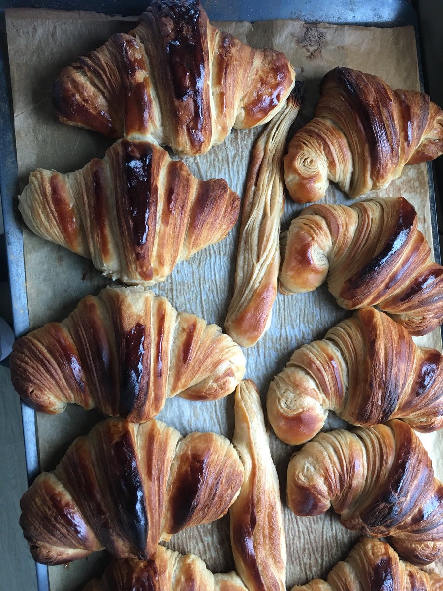 Even with rain we are here with these lovely handmade croissants 🥐