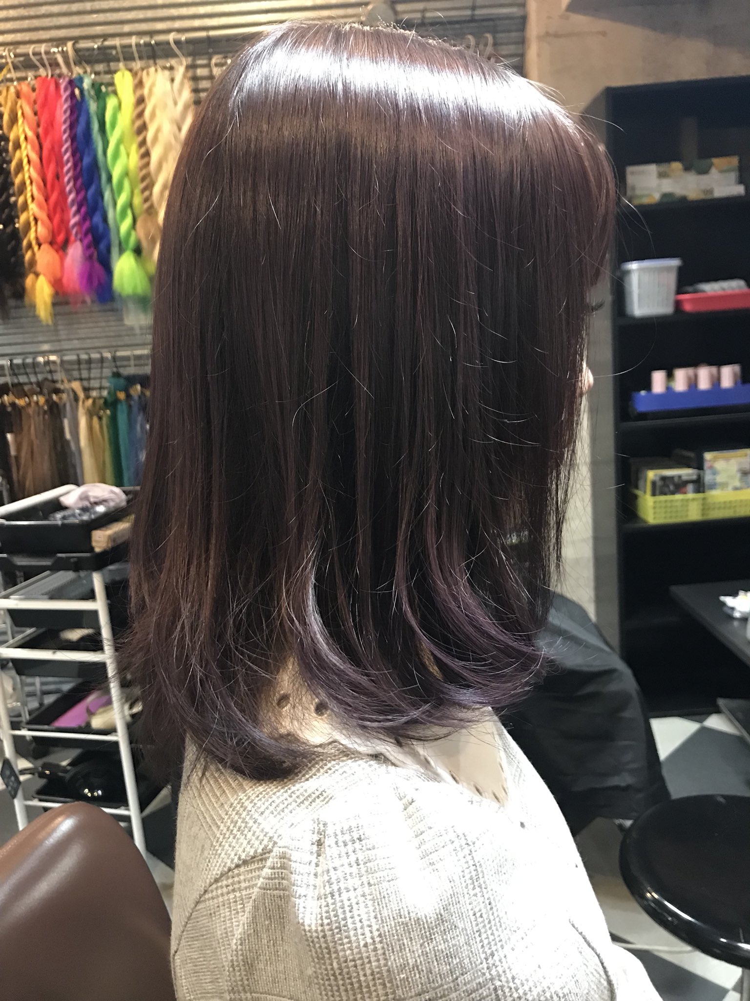 טוויטר かなぺそ Madhand Osaka בטוויטר Lavender Brown ワンカラーで光に当たると紫 最近ニュアンス系 カラー多いかもも かわいい ラベンダーブラウン ヘアカラー トリックストア かなぺそスタイル ヘアカット 心斎橋 アメ村 T Co Gbij0lgm