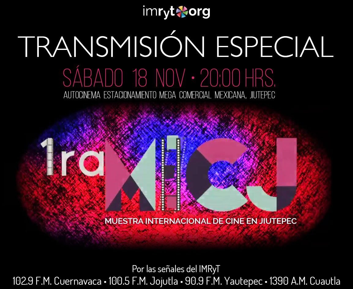 Universal1029's tweet photo. Este sábado no te puedes perder la transmisión especial a través de la señal de #LaRadioDeMorelos, en vivo desde la 1ª Muestra Internacional de Cine de Jiutepec 2017. #MICJ 

https://t.co/mKOKM0zTXi 📻 https://t.co/eaT2oOLsCf