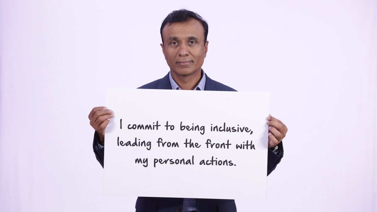 mohansekhar's tweet photo. "I commit to being inclusive, leading from the front with my personal actions." #InclusionStartsWithI and I believe in it. #inclusion #diversity https://t.co/YuVAdmEveG