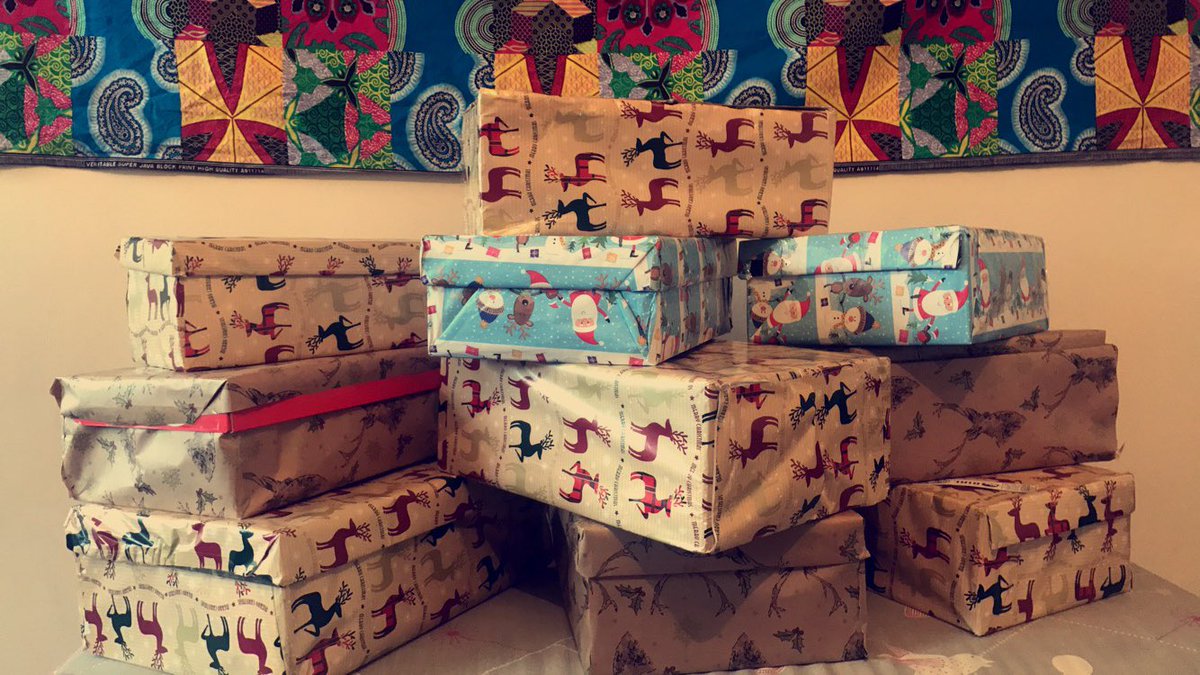 Christmas came early for our girls as we donated and wrap boxes for <a href="/OCC_shoeboxes/">Operation Christmas Child</a> 🎄sending love and best wishes with our boxes ❤️️