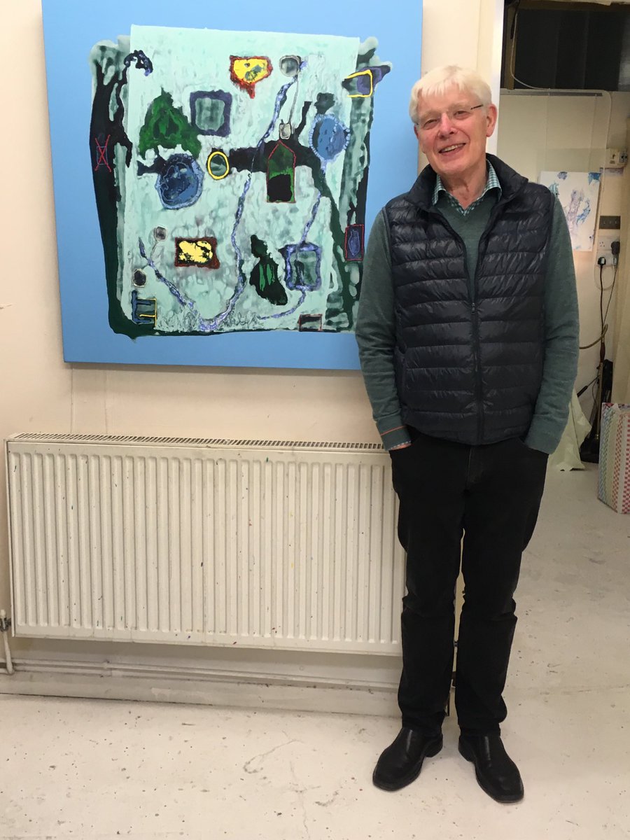 Come see Kjell <a href="/WimbledonArt/">Wimbledon Art Studios</a> today and tomorrow Studio 265 Wimbledon Art Fair #abstractart #art
