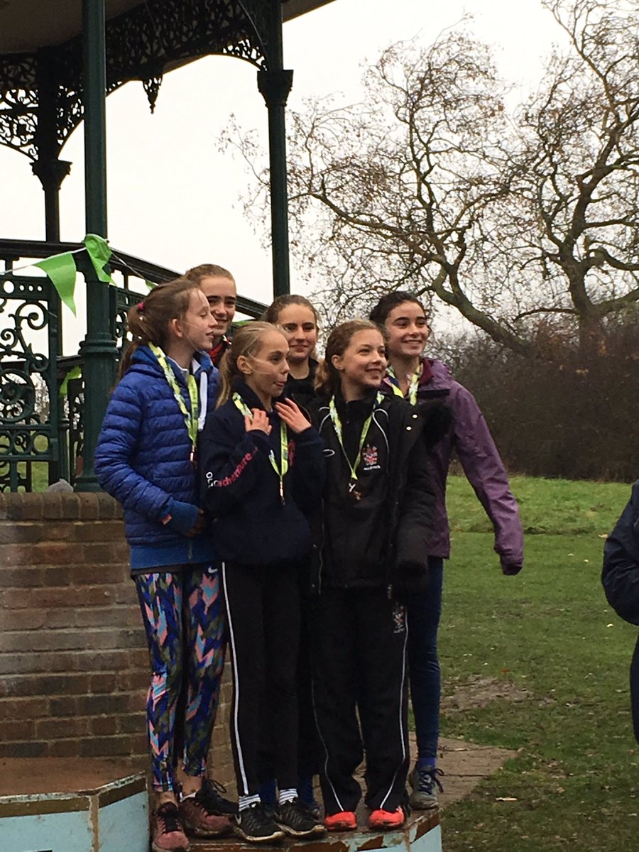 runsouthwark's tweet photo. Girls Under 13's collecting their medals https://t.co/GVH9GyD4zT