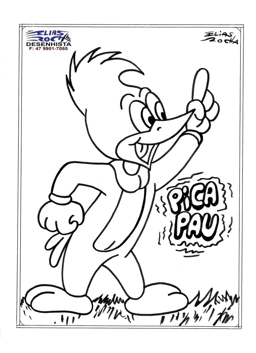 elias rock on twitter pica pau desenho feito em folha sulfite a4