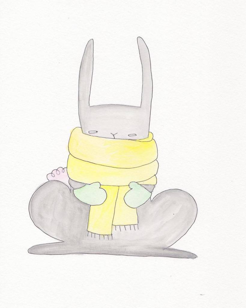 artinjest's tweet photo. Bundled Bun. This is getting ridiculous.
.
.
.
.
#bunniesofinstagram #bundleup #winter #watercolor #scarf #watercolorpainting #illustrator #illustration #doodles #drawing #saturday #cuteart #rabbit #draw #bunny #hare #rabbit #drawing #makesomething #613a… https://t.co/JdhlJDsyP4 https://t.co/c3kVY9kdT3
