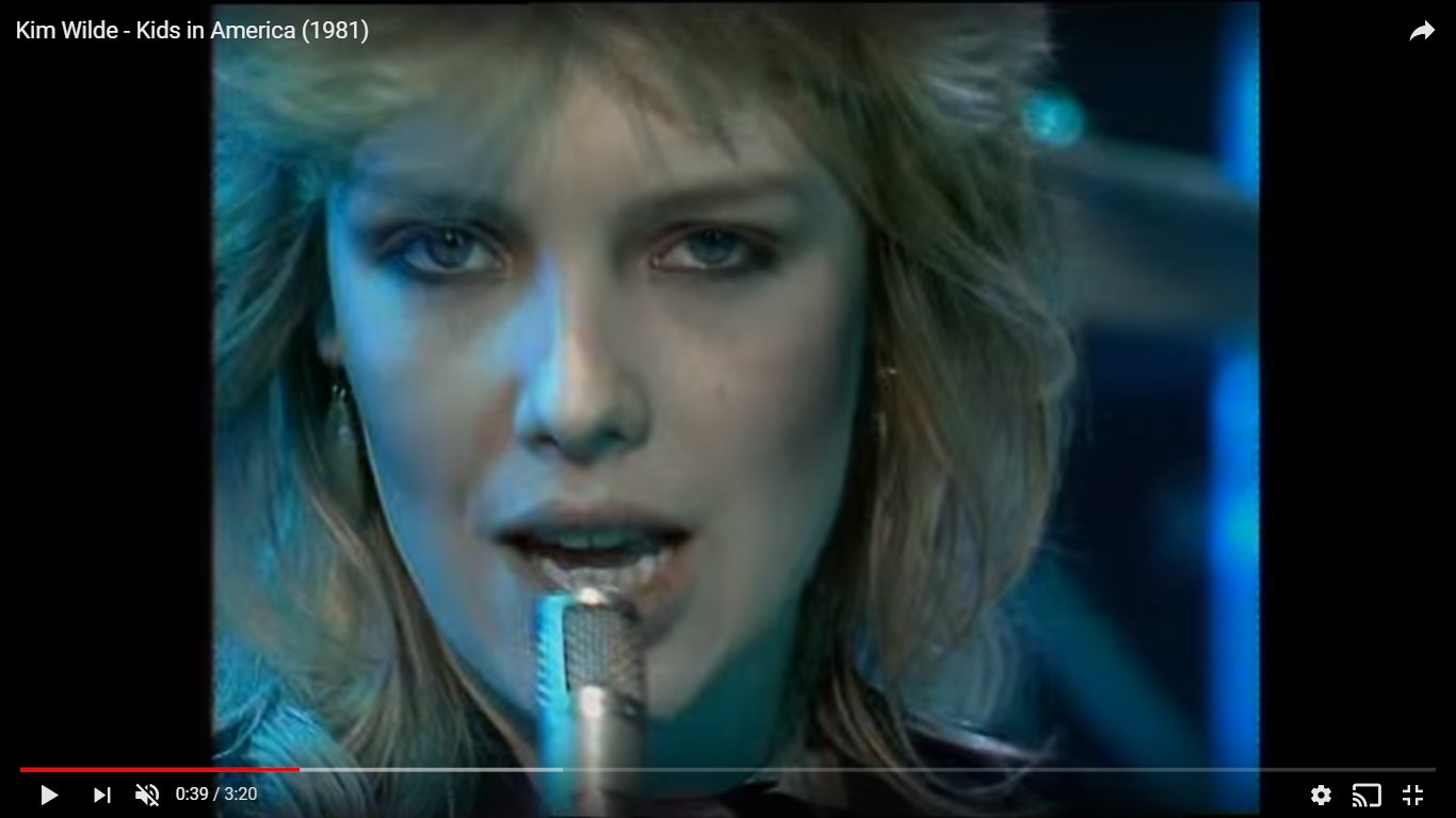 Happy birthday to Kim Wilde from the Kids In America. 