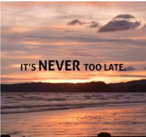 Jrewing943's tweet image. #ItsNeverToLate