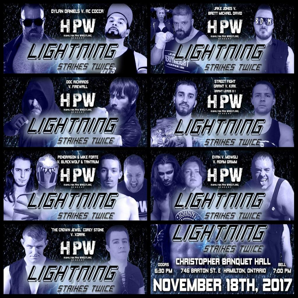 ripimpact's tweet photo. Today is the day #HamOnt!

@HamProWrestling presents #LightningStrikesTwice - 746 Barton St E - 7pm! Don't miss it! https://t.co/YXJnjhSKhZ