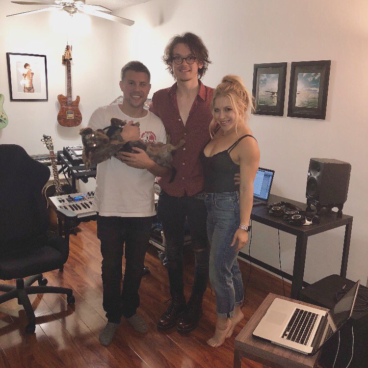 These two are such amazingly talented writers and great people! Had a lot of fun, can't wait to do it again! #thesilencefactory #songwriting