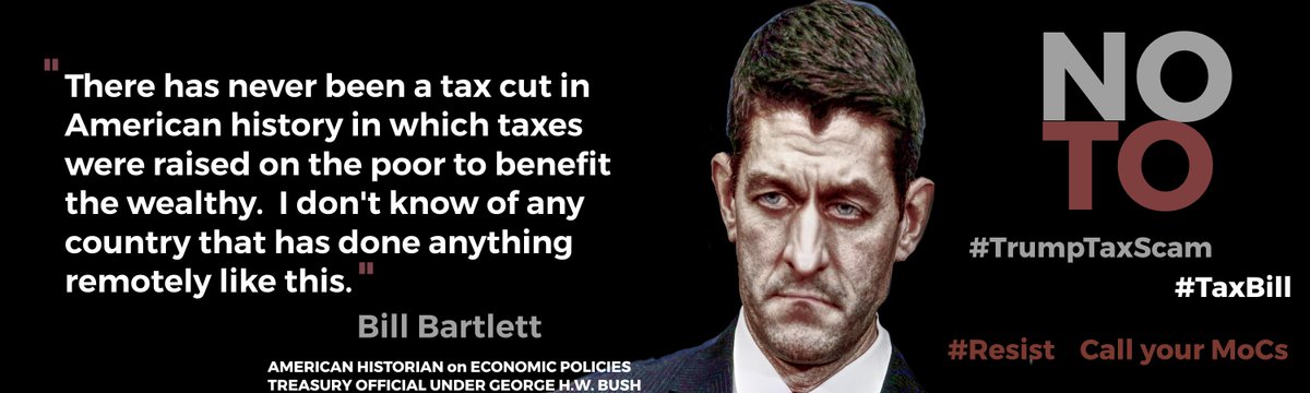 MuellerHurry's tweet photo. Ryan is lying again. A terrible bill for the average American. Unreal #TrumpTaxScam #TaxBill @speakerryan @senatemajldr @senronjohnson @senatorenzi @marcorubio @sentedcruz @senthomtillis @bensasse @senbobcorker #RESIST https://t.co/KPYPE37rE8