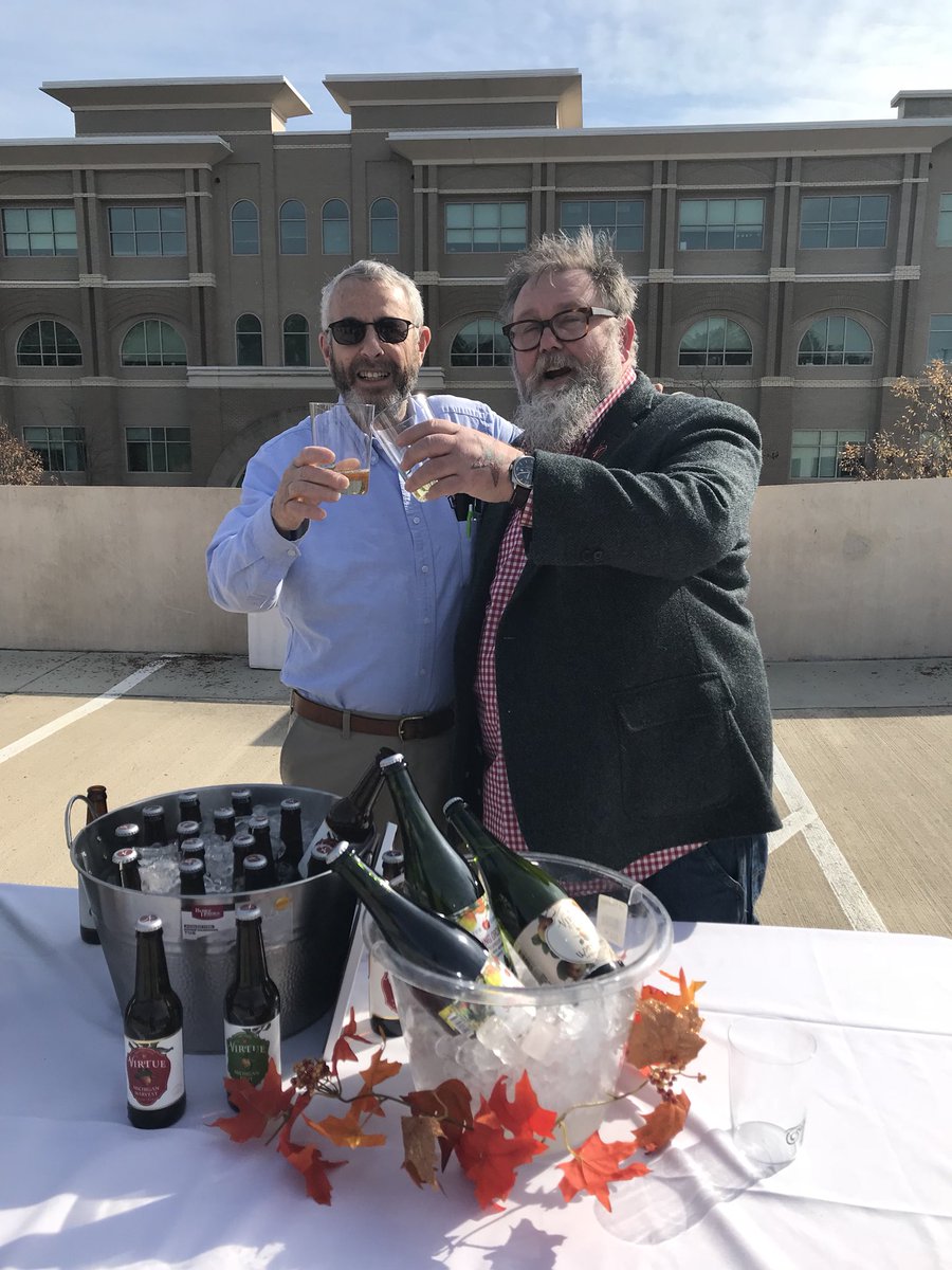 VirtueCider's tweet photo. Our founder @brewergreg is toasting friends and repping @virtuecider at @txotxfest with a cider and cheese class today!  #postyourtoast 🍎 https://t.co/GhOtLI2Rt6