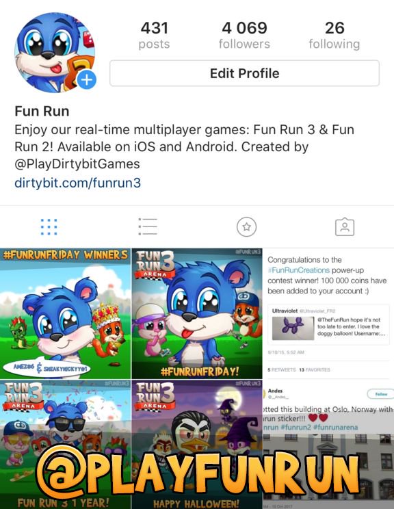 TheFunRun's tweet photo. Check out our Instagram at PlayFunRun for a chance to win a big gift this weekend! 🎁#FunRun2 #FunRun3 https://t.co/h6vBMIWkeI