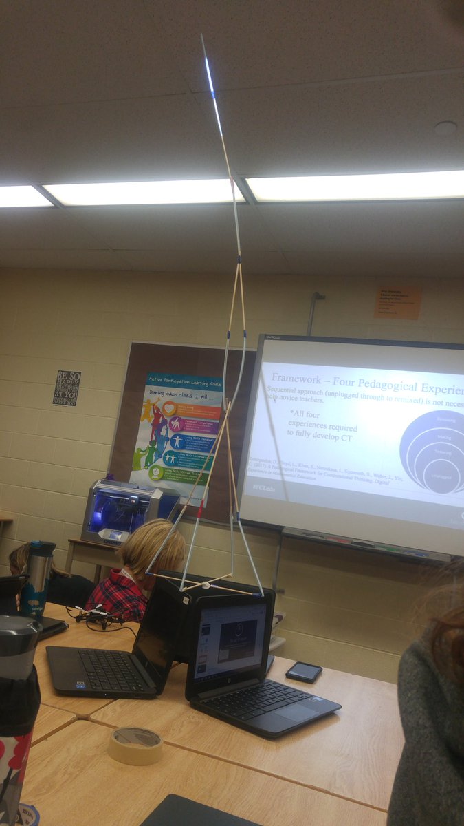 Tower #1 by my group. #edtechteam #tvdsbtech