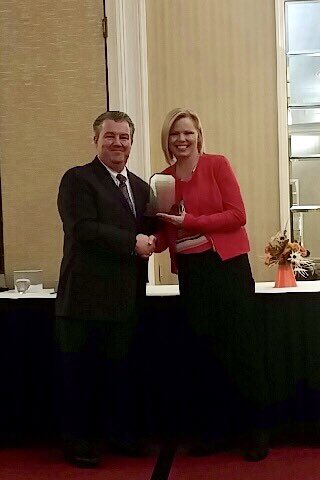 WWSWHS's tweet photo. Congratulations to WHS business teacher Michelle Goudy for earning Indiana Business Teacher of the Year this weekend! https://t.co/9RM9e6fdi4