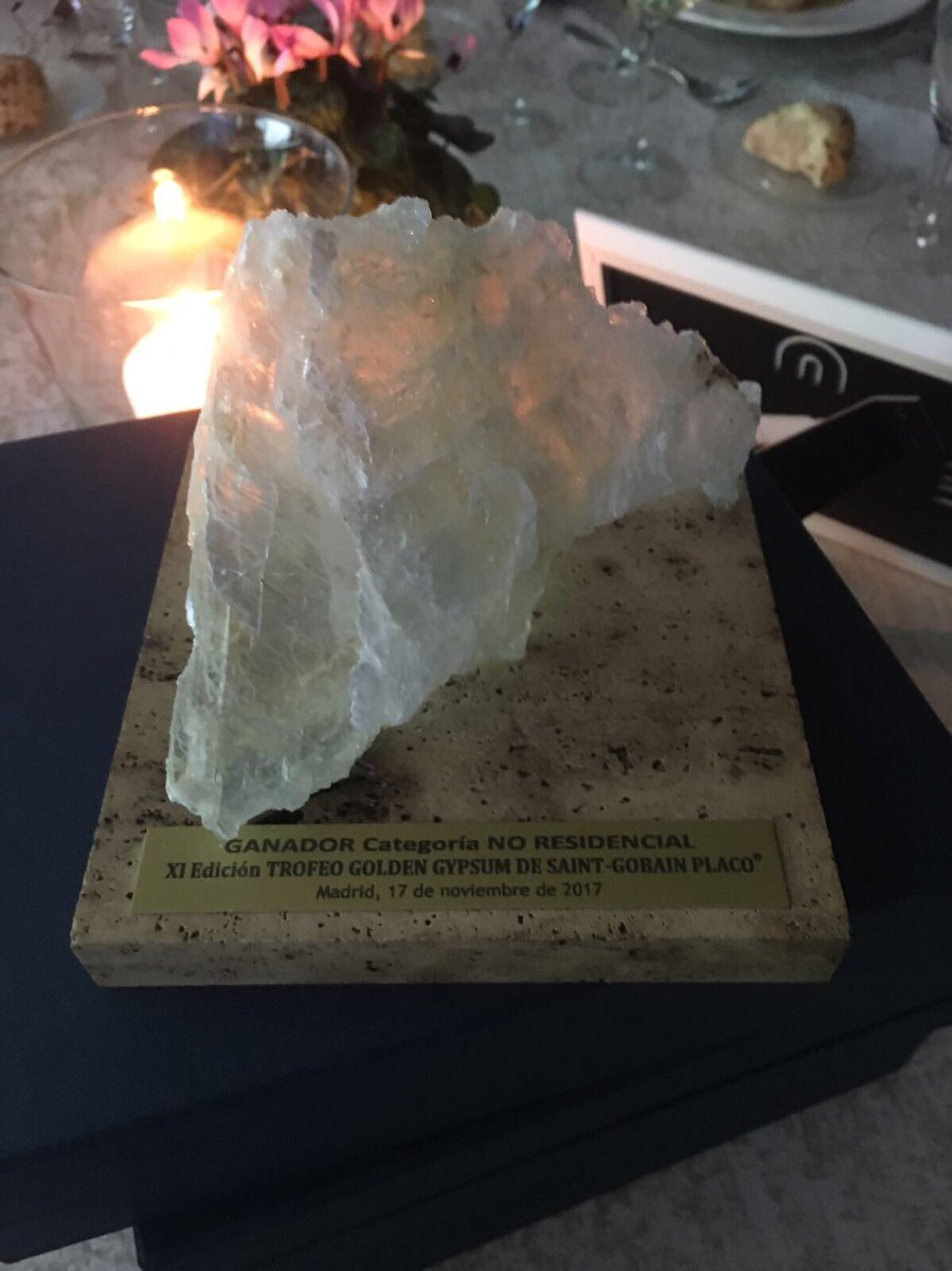 ixarvit's tweet photo. Orgullosos volvemos a Vitoria con el premio #GoldenGypsum en la categoría de no residencial. Obra colegio sagrado corazón en Vitoria. https://t.co/mduSAU74vg