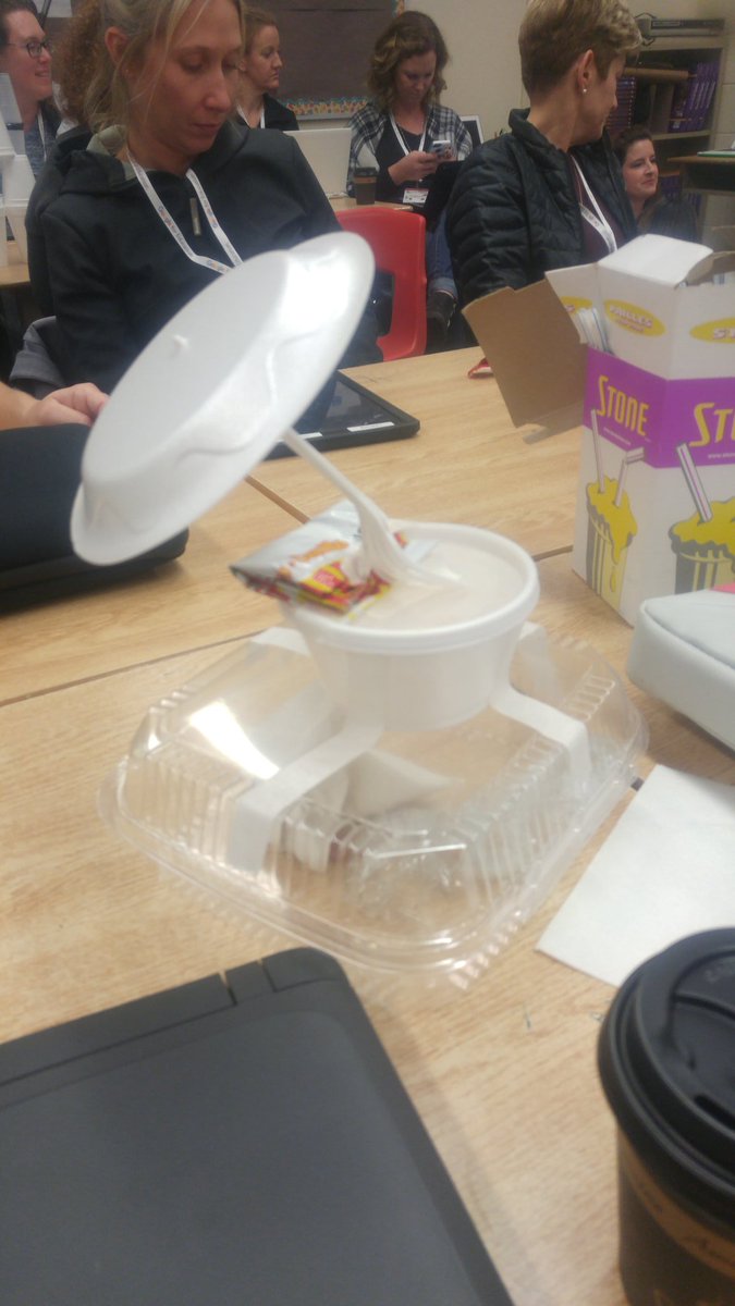 My lunch tower! #edtechteam #tvdsbtech