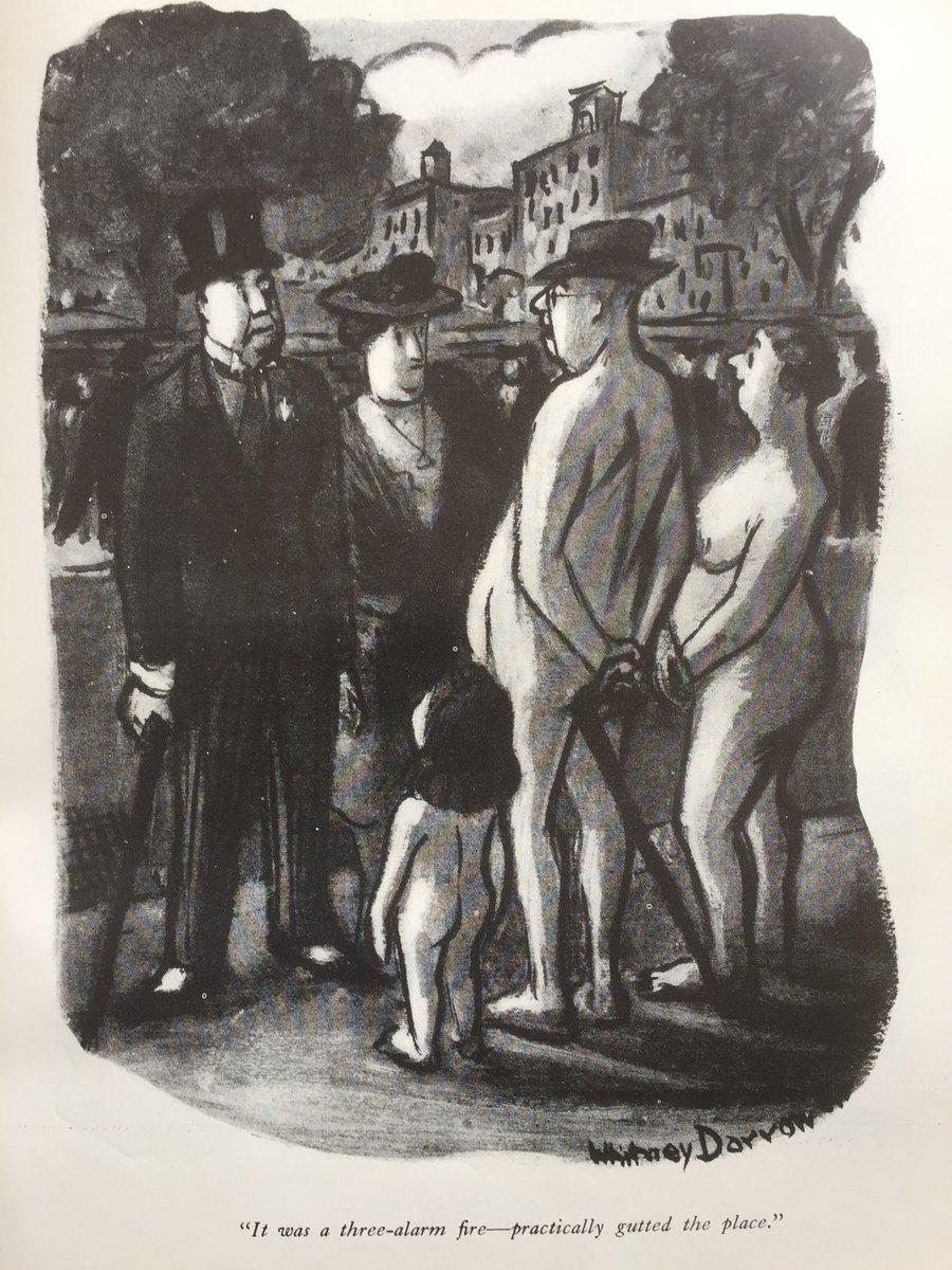 k72ndst's tweet photo. 1940s Whitney Darrow @NewYorker @FDNY #cartoon #art #twitterstorians #dumpFind https://t.co/w8CeENXJb1
