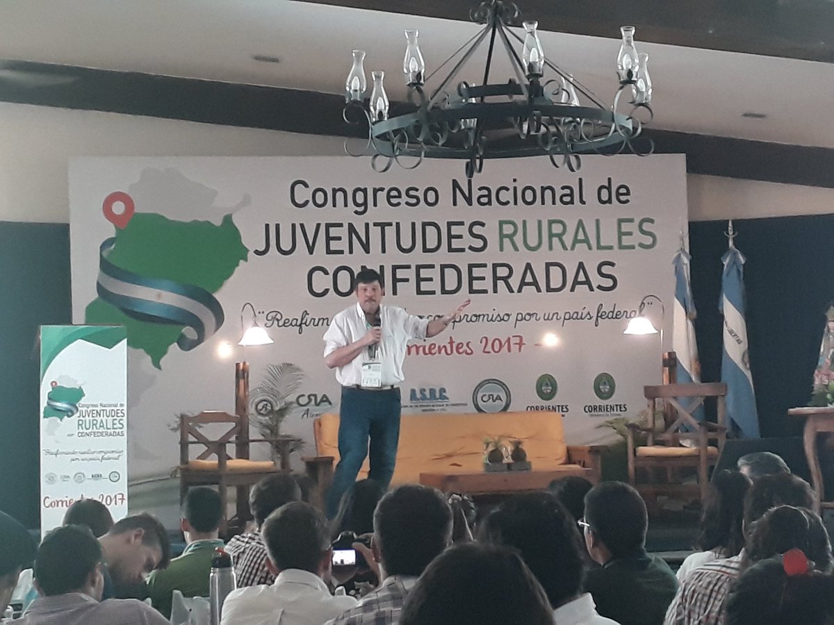 Dardo Chiesa, presidente de CRA, "...la institucionalización es el camino para poder estar más juntos..." en #CongresoAteneosCRA #Corrientes2017