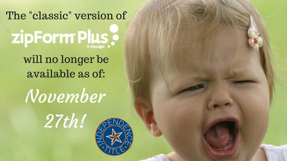 IndependenceTX's tweet image. Uh oh! 😲 Are you a #Zipform user and still using the old version?! It's going away soon! Need help navigating the new platform? Contact us to schedule a class for your office or a tutoring session with our education team! #austinrealestate