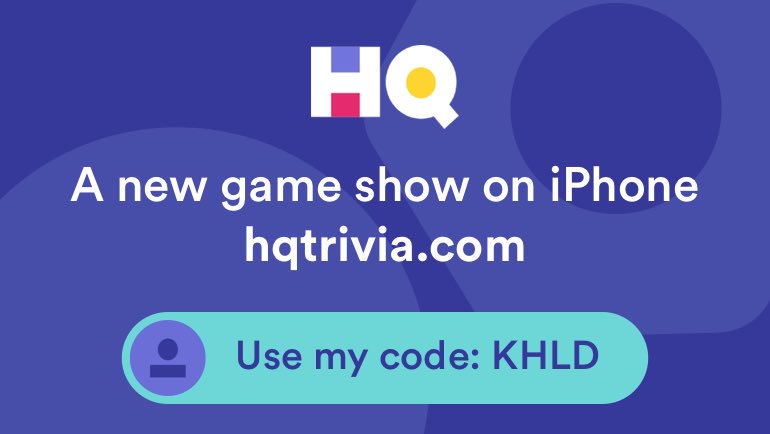 touchdown_apps's tweet image. I’m playing a game called @hqtrivia. You should play too. Use my code ‘KHLD’ to sign up get.hqtrivia.com