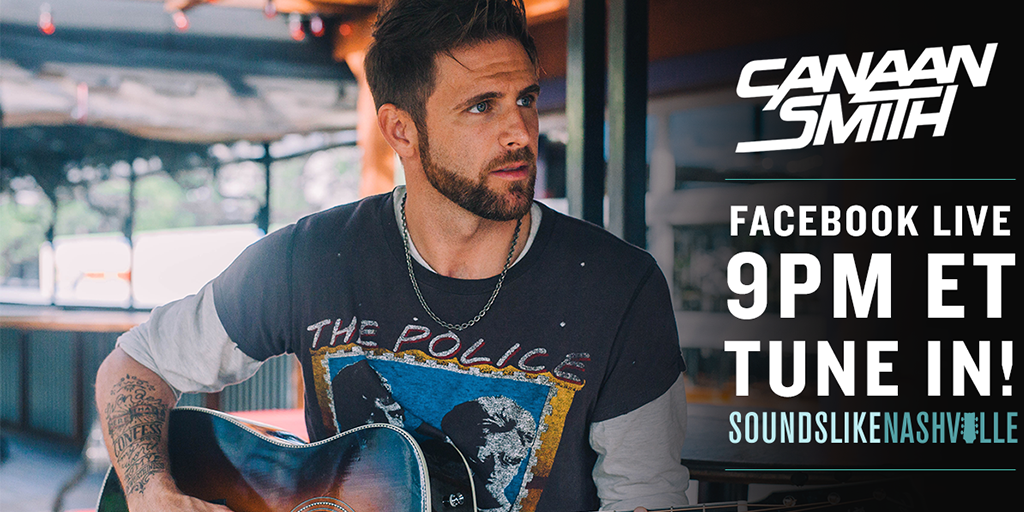 canaansmith's tweet photo. Facebook LIVE today! Yโall make sure you tune in on @SoundsLikeNashโs Facebook Page at 9pm ET. Gonna be chatting with yโall from the #LongWayFromTheFreeway tour! ๐๐ป๐ฅ https://t.co/SDDkKmhQnK https://t.co/cB8N0WtGt5