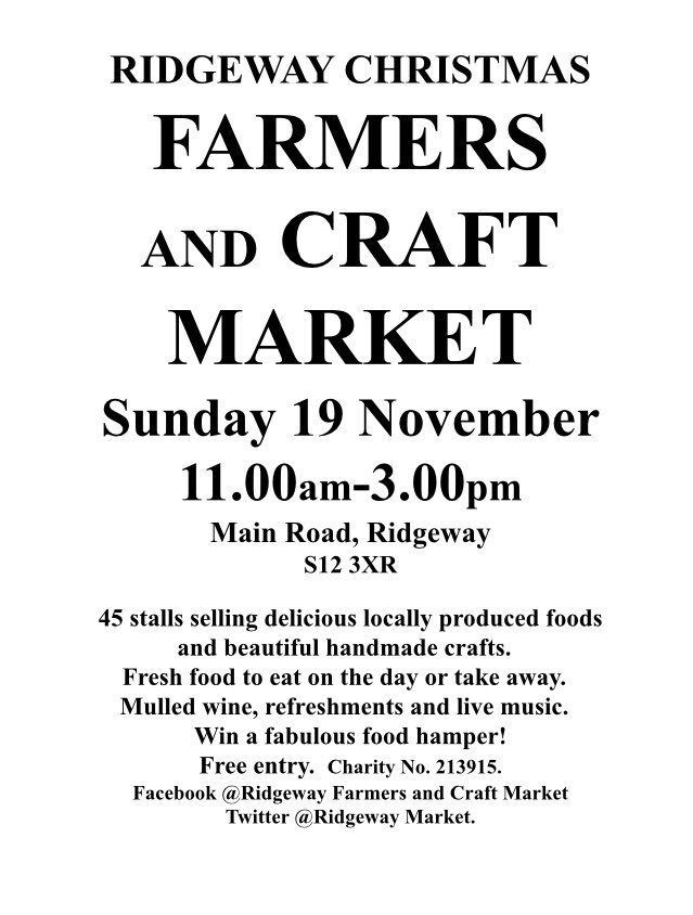 Tomorrow we’ll be <a href="/RidgewayMarket/">Ridgeway Market</a> and very much looking forward to seeing everyone #ridgeway #sheffield #farmersmarket #ChristmasMarket #busygirl #passmethemulledwine