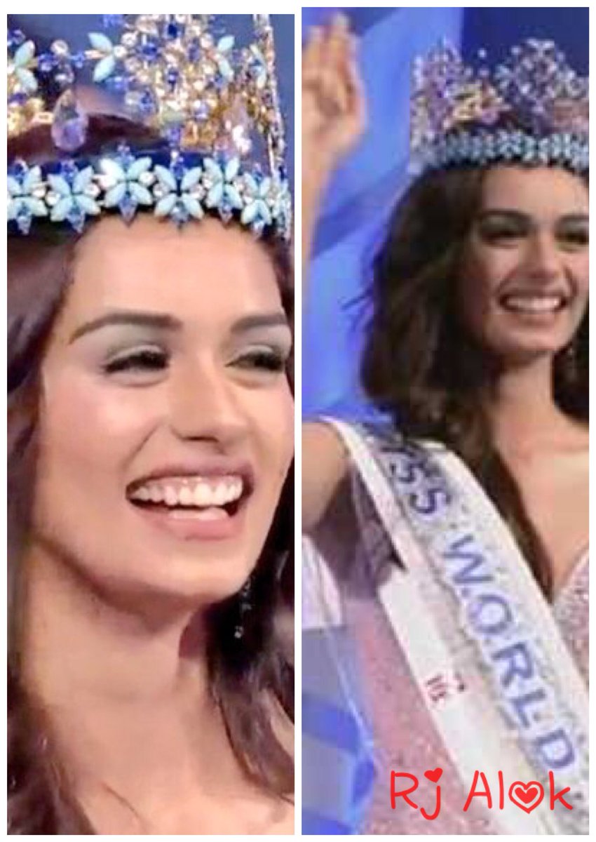 SrBachchan's tweet photo. T 2715 - A Miss World in our world .. ! Pride and felicitations .. गर्व और ख़ुशियाँ , भारत का झंडा गाड़ दिया विश्व में  ।। Manushi Chillar congratulations !!🤣🇮🇳🇮🇳🇮🇳🇮🇳🇮🇳 https://t.co/30qyhaegBP