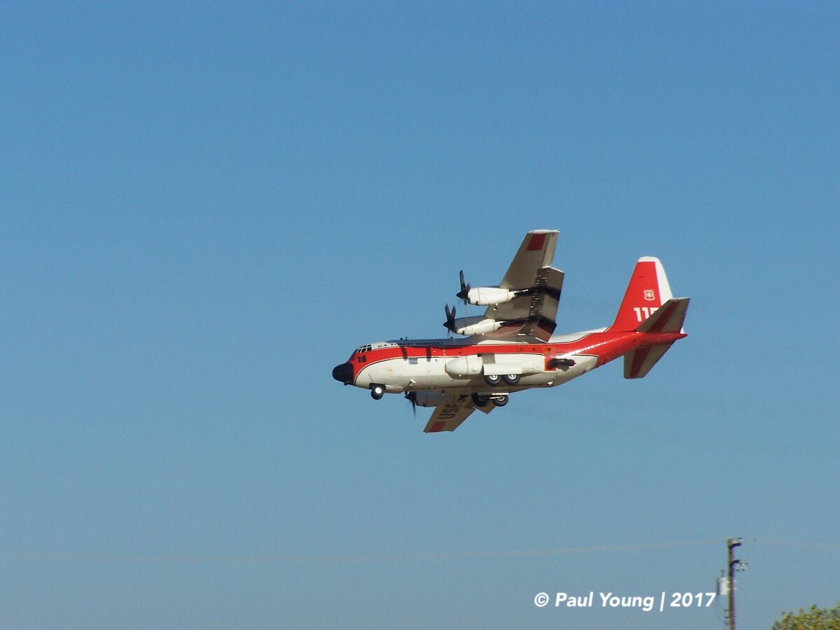 KA6PDY's tweet photo. A few pics of the #FireTankers at #McClellanAirPark-MCC during the #WineCountryFires. #Tanker944 #Tanker911 #Tanker116 and #MAFFS4. They we’re coming and going like clock work. #Boeing #LockheedMartin #McDonnellDouglas #fpotn #cafire https://t.co/yke3aoDxW4