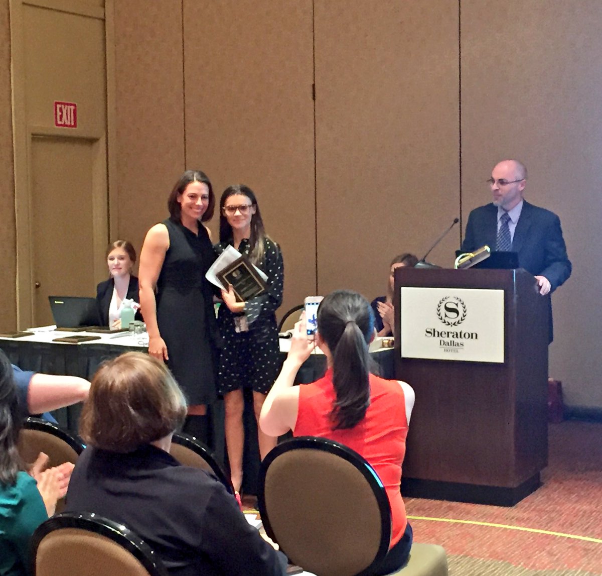 CommDeptMSU's tweet photo. Congratulations to MSU PhD student Sammy Shebib for winning the outstanding thesis award for the Interpersonal Division. @NatComm #nca2017 #gogreen https://t.co/O53nmgWRGh