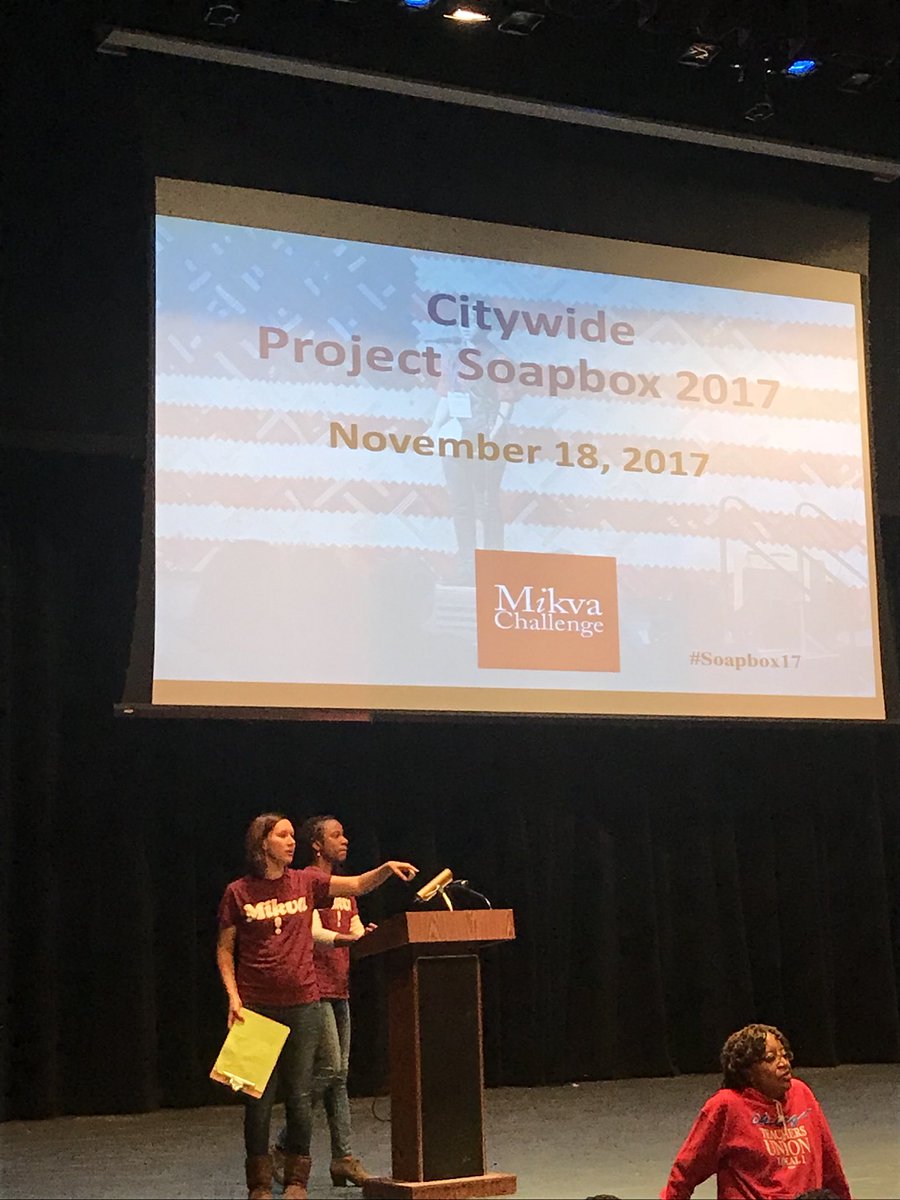 MrMehtaphor's tweet photo. @MikvaChallenge - Beyond impressed by over 200 students’ speeches regarding societal issues. Fantastic job! #soapbox17 https://t.co/Qbgtg1cXOx